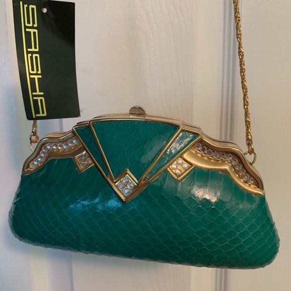 Sasha Vintage REAL Snake Skin Purse - NWT - Picture 2 of 8